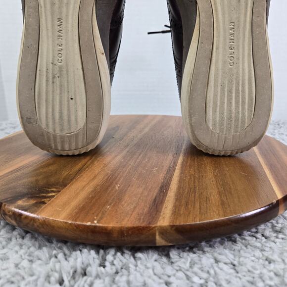 Cole Haan GrandEvolution Brown Leather Brogue Wingtip Casual Oxford Mens 11 M - Picture 11 of 13